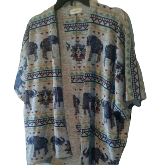 Ginger G• Anthropologie Elephant Cardigan Indie - Picture 5 of 8